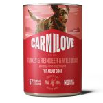 Carnilove Turkey & Reindeer & Wild Boar беззерновой влажный корм для собак с индейкой, оленем и диким кабаном 400 г